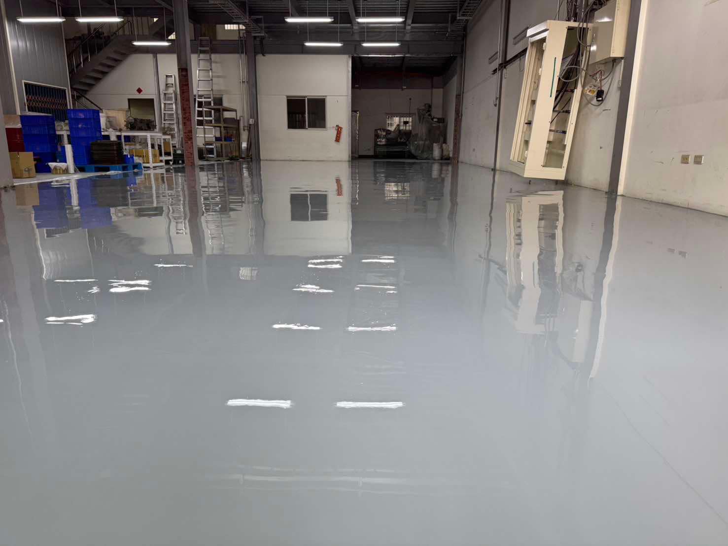 台南仁德廠房FRP-EPOXY強化地坪 數量150m2