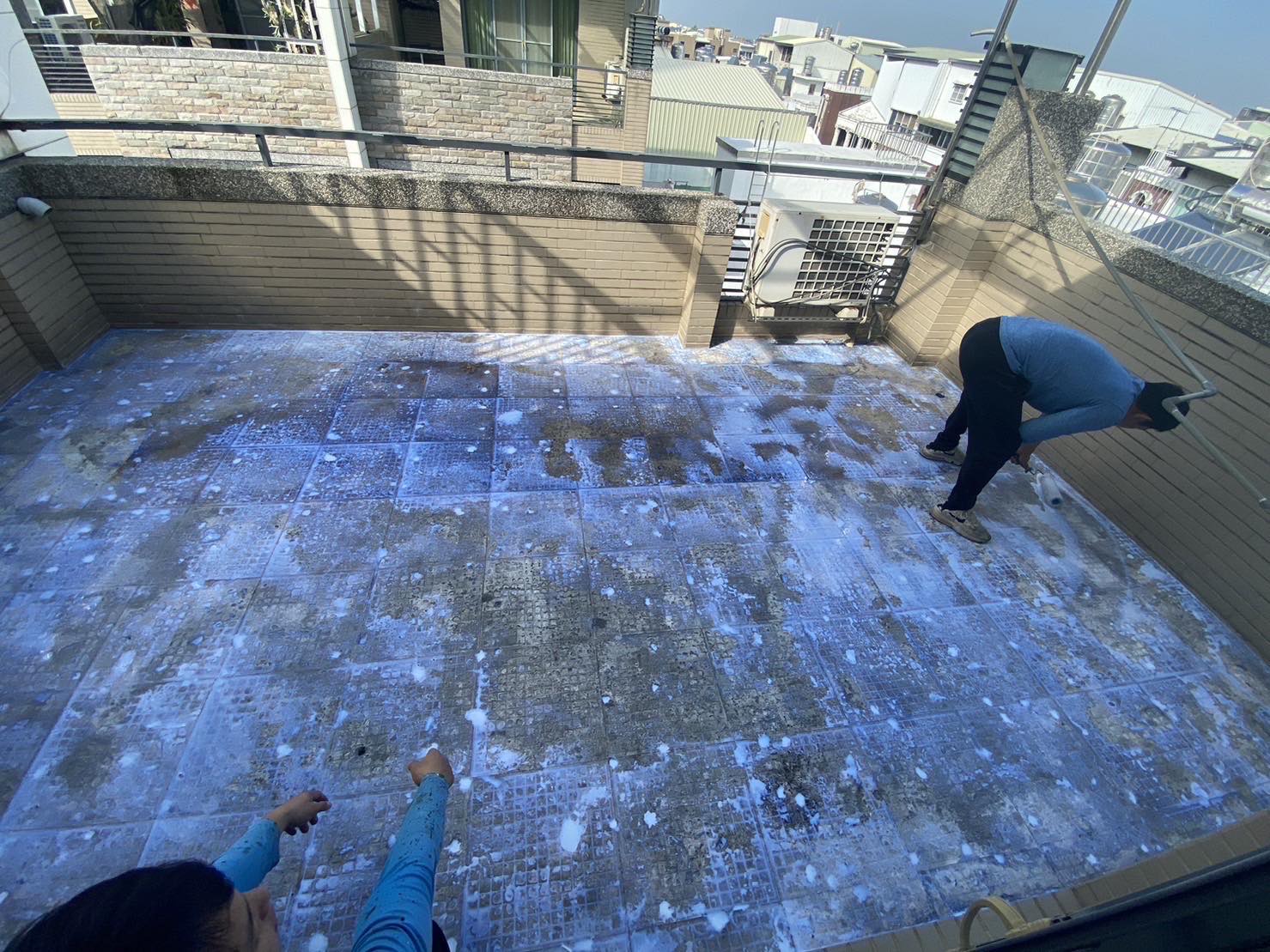 台南透天屋頂  樹脂砂漿整平工程