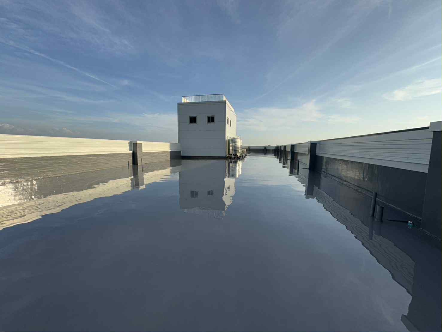 台南麻豆廠房屋頂PU防水地坪