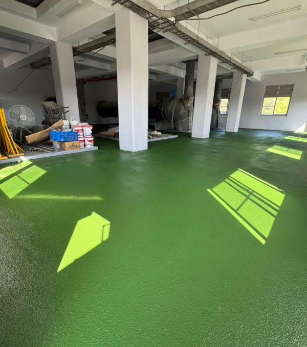 高雄湖內抽水站EPOXY金鋼砂地坪 數量450m2 136坪、縮時攝影工程紀錄、EPOXY廠房地坪、PU防水工程 | 晉躍有限公司EPOXY 