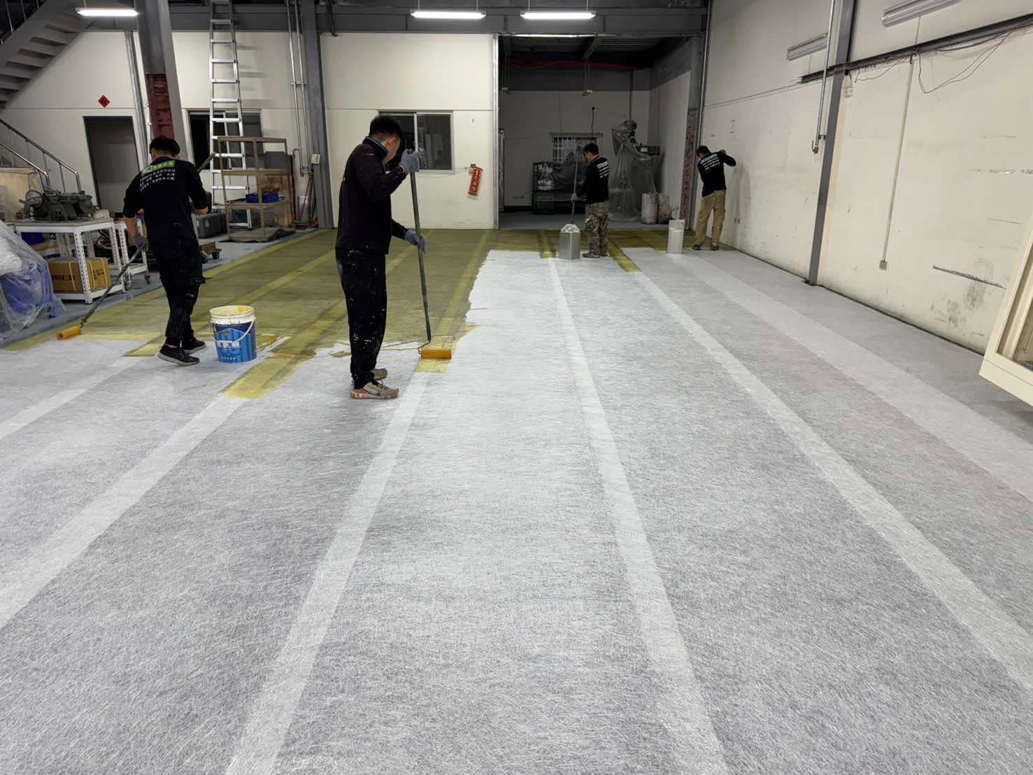 台南仁德廠房FRP-EPOXY強化地坪