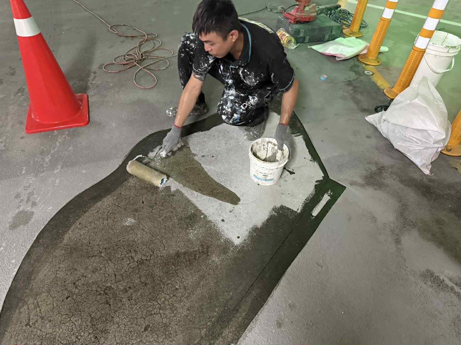 台南新營太子峰雲EPOXY地坪修補 | 晉躍有限公司EPOXY