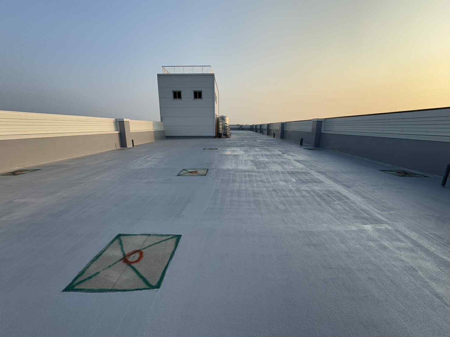 台南麻豆廠房屋頂PU防水地坪