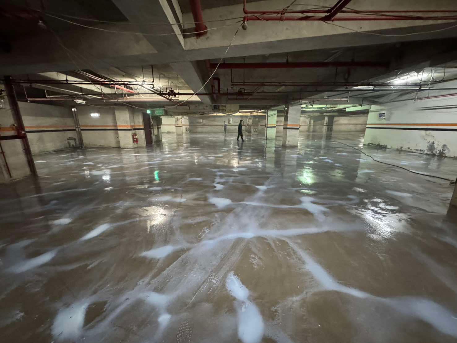 嘉義地下室停車場樹脂耐磨砂漿地坪