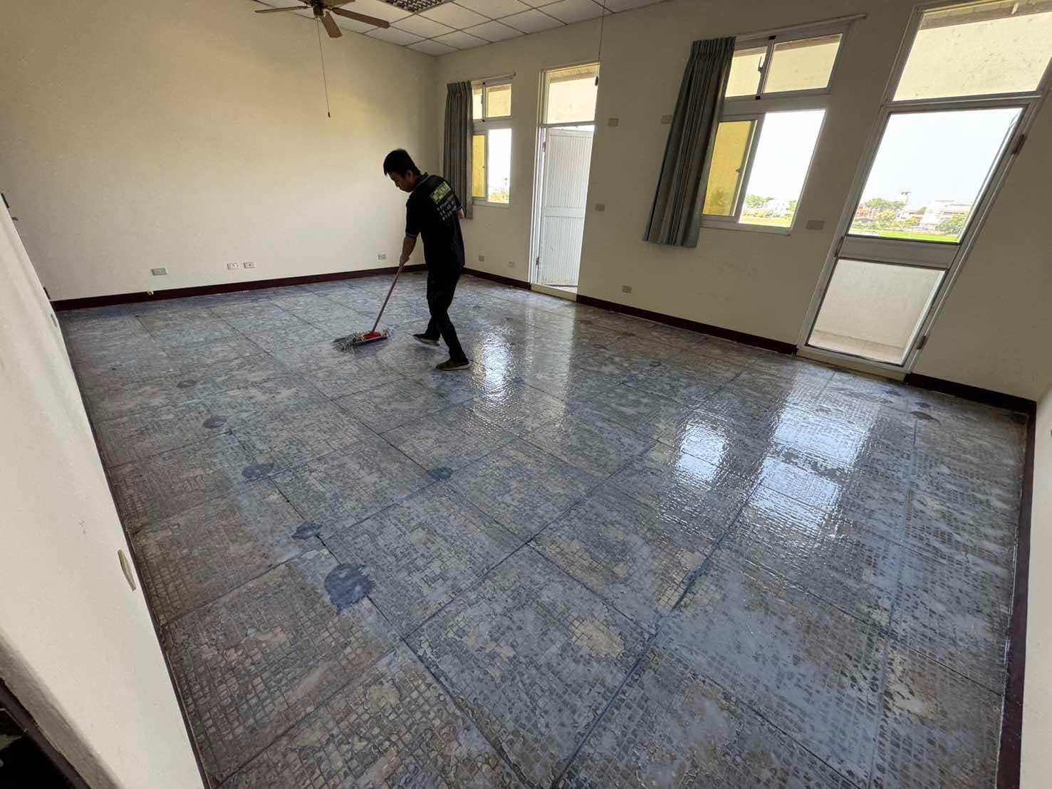 嘉義縣消防局 樹脂砂漿耐磨地坪