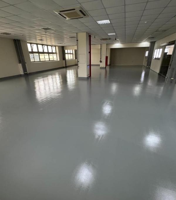 台南永康科工區廠房 EPOXY抗靜電地坪 2.5x10的4-7次方 100V測試 晉躍有限公司 EPOXY地坪