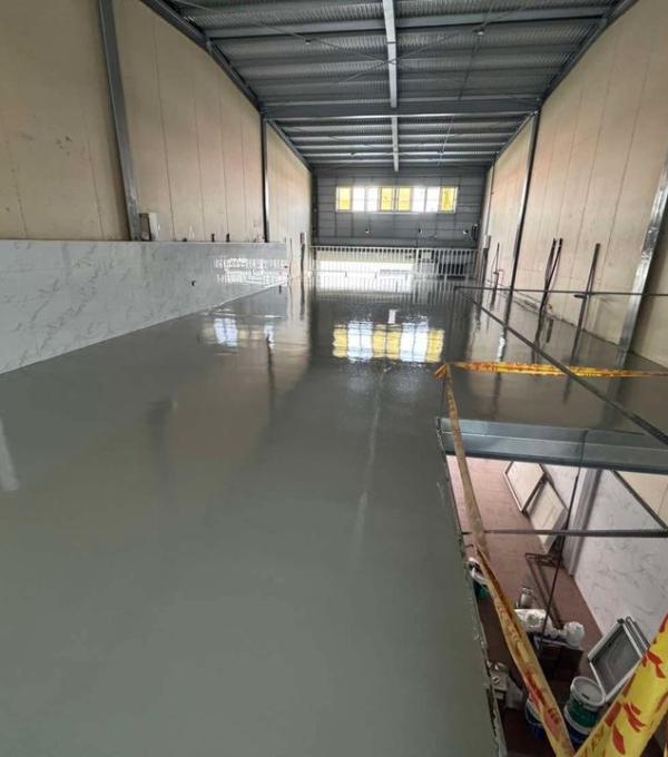 台南鄭喆商行新廠 EPOXY耐重地坪 數量200m2 晉躍有限公司EPOXY