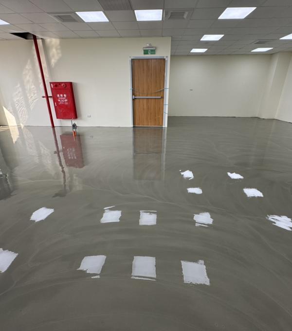 台南麻豆廠房辦公區 自平水泥地坪 | 晉躍有限公司 EPOXY