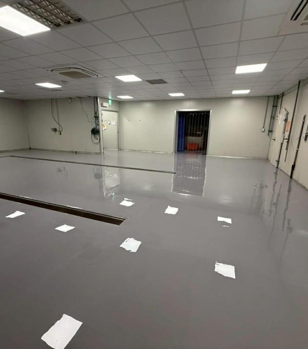 晉躍有限公司 EPOXY廠房地坪 PU防水 彰化寵物飼料廠 流展型EPOXY地坪