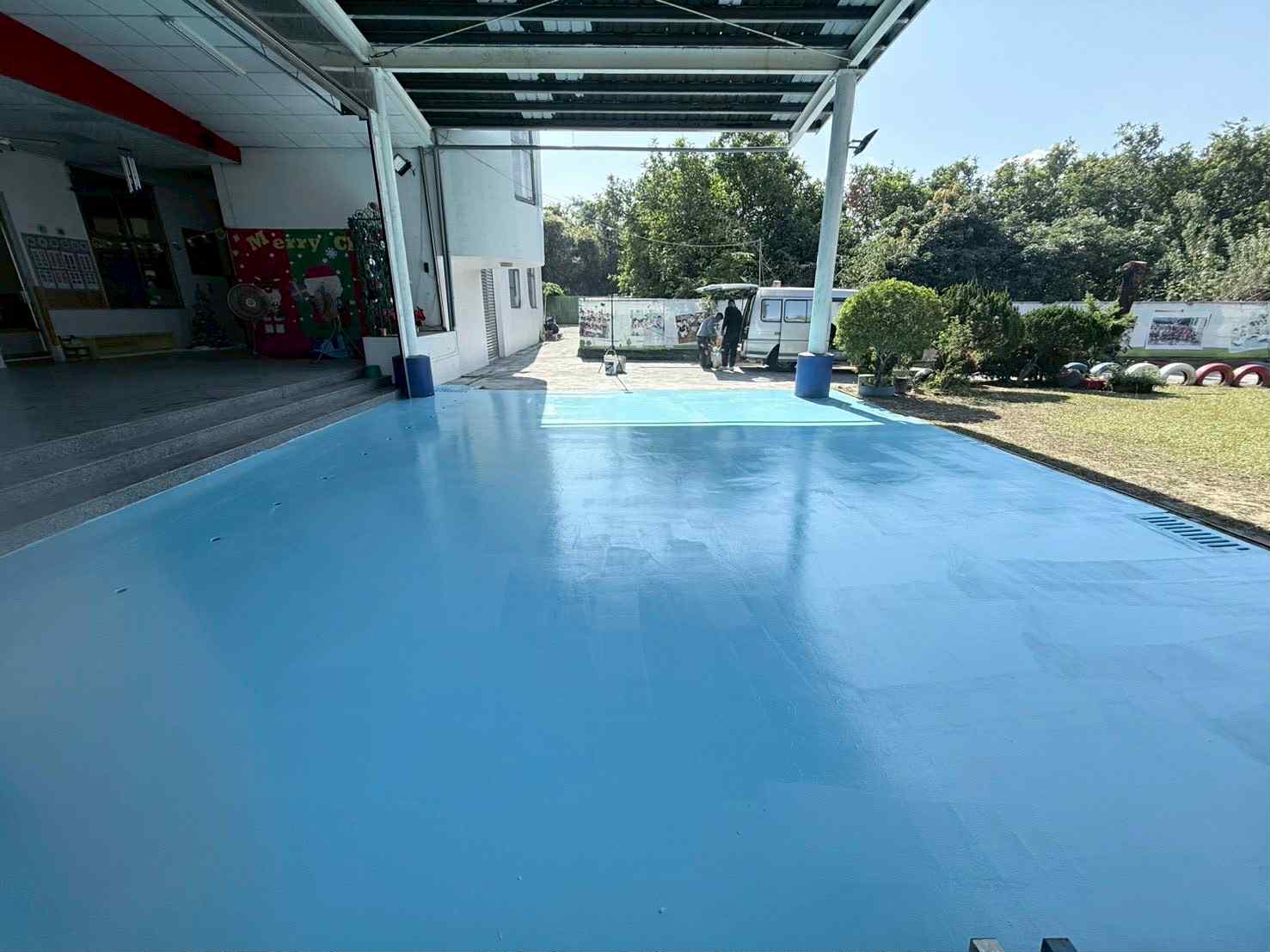  高雄劍橋幼稚園耐磨PU止滑地坪